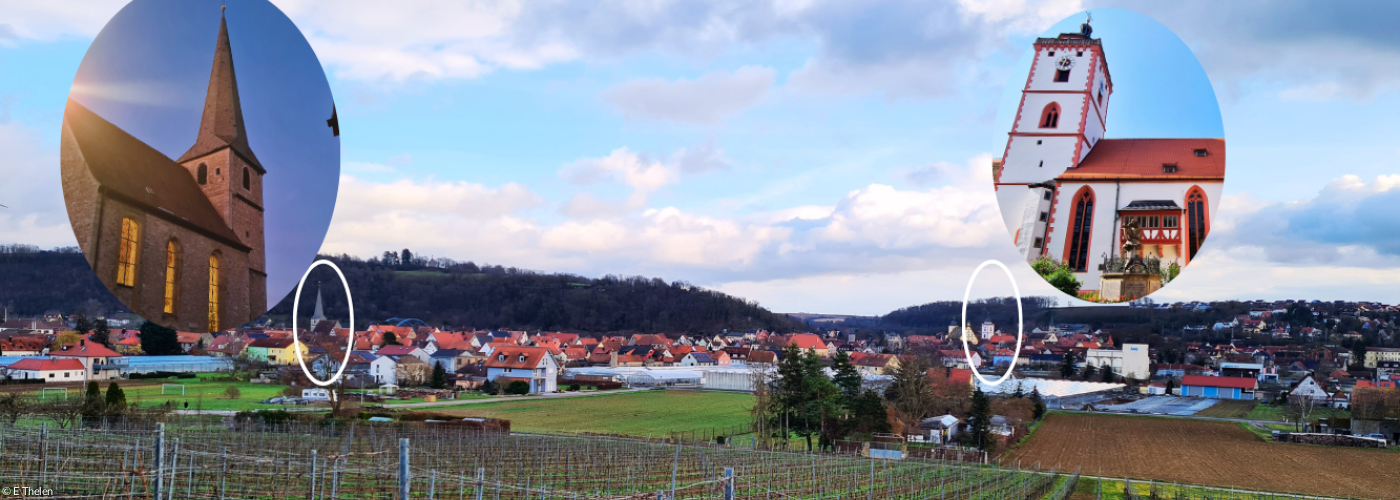 Blick auf Segnitz und Markbreit